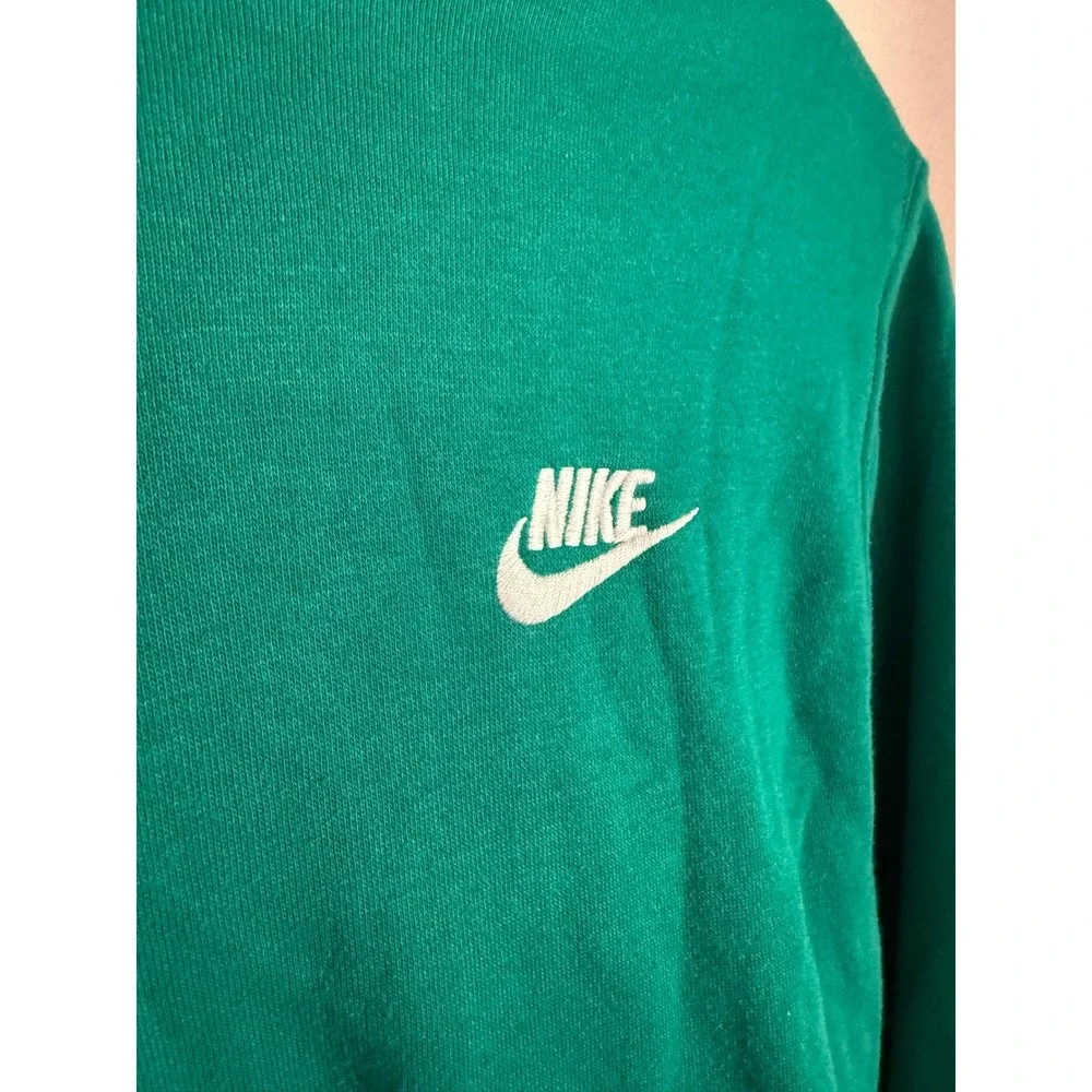 Nike Hoodie Women Small Green Excellent Sportswear Club Fleece Pullover Logo
